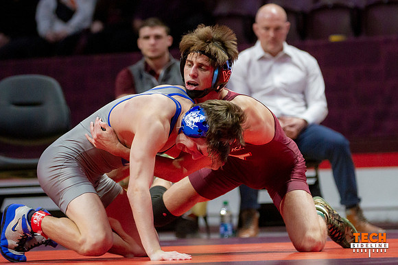 2022.02.04. WRE. Duke (Blue Devils) at Va Tech (Hokies). Virgini