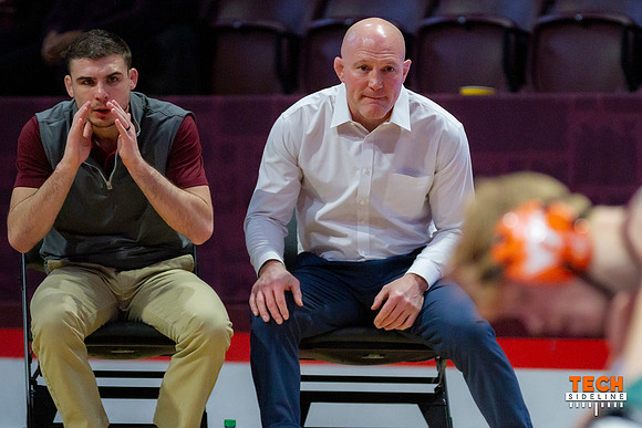 2022.02.04. WRE. Duke (Blue Devils) at Va Tech (Hokies). Virgini