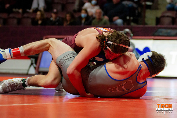 2022.02.04. WRE. Duke (Blue Devils) at Va Tech (Hokies). Virgini