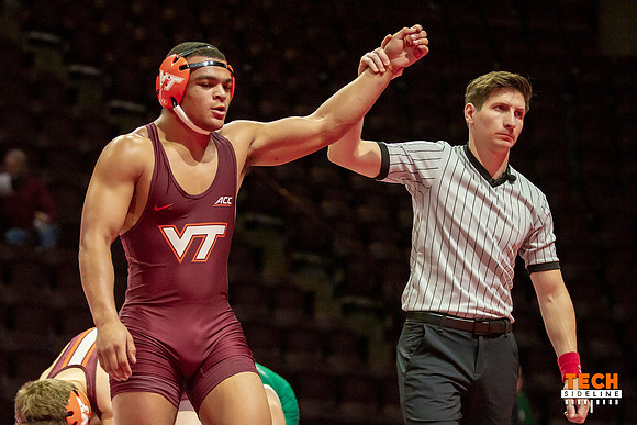 2022.01.09. WRE. Binghamton (Bearcats) at Va Tech (Hokies).