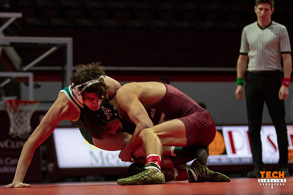 2022.01.09. WRE. Binghamton (Bearcats) at Va Tech (Hokies).
