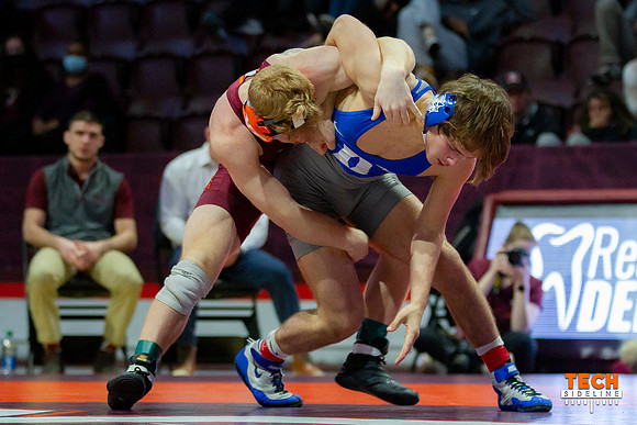 2022.02.04. WRE. Duke (Blue Devils) at Va Tech (Hokies). Virgini