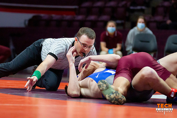 2022.02.04. WRE. Duke (Blue Devils) at Va Tech (Hokies). Virgini
