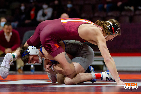 2022.02.04. WRE. Duke (Blue Devils) at Va Tech (Hokies). Virgini