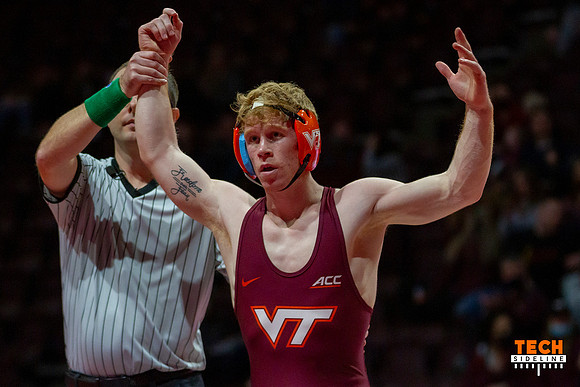 2022.02.04. WRE. Duke (Blue Devils) at Va Tech (Hokies). Virgini