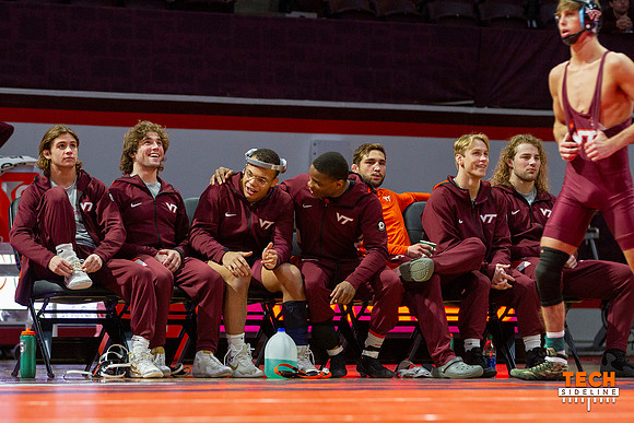 2022.02.04. WRE. Duke (Blue Devils) at Va Tech (Hokies). Virgini