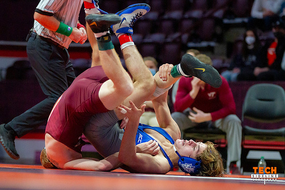 2022.02.04. WRE. Duke (Blue Devils) at Va Tech (Hokies). Virgini