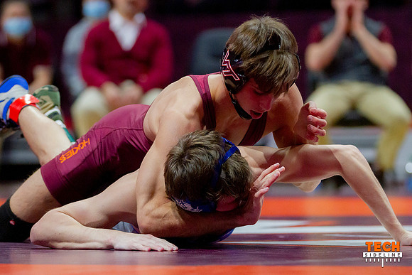 2022.02.04. WRE. Duke (Blue Devils) at Va Tech (Hokies). Virgini