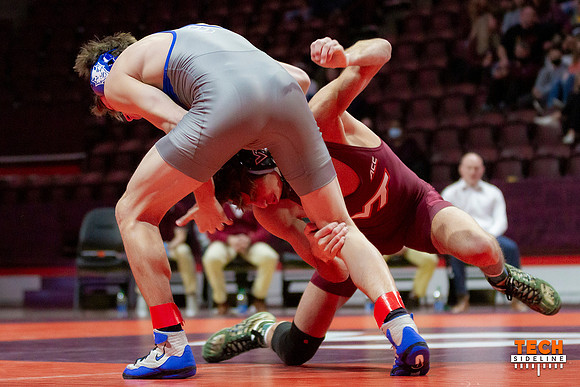 2022.02.04. WRE. Duke (Blue Devils) at Va Tech (Hokies). Virgini