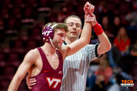 2022.02.04. WRE. Duke (Blue Devils) at Va Tech (Hokies). Virgini