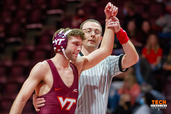 2022.02.04. WRE. Duke (Blue Devils) at Va Tech (Hokies). Virgini