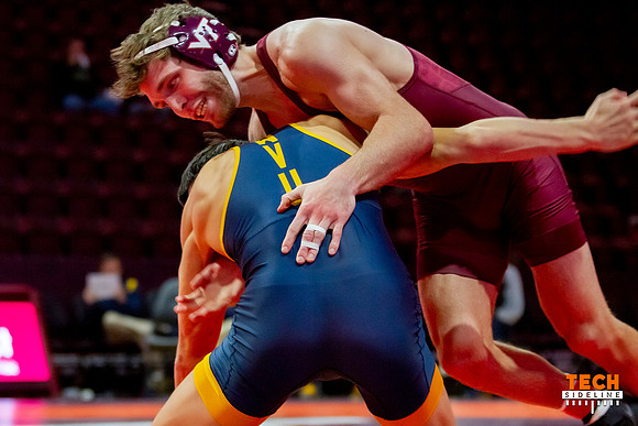 2022.01.09. WRE. West Virginia (Mountaineers, WVU) at Va Tech (H