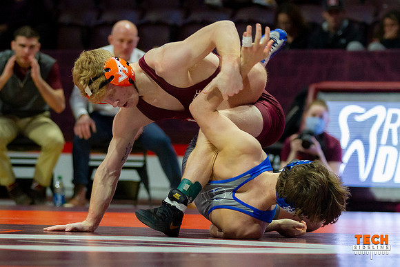 2022.02.04. WRE. Duke (Blue Devils) at Va Tech (Hokies). Virgini