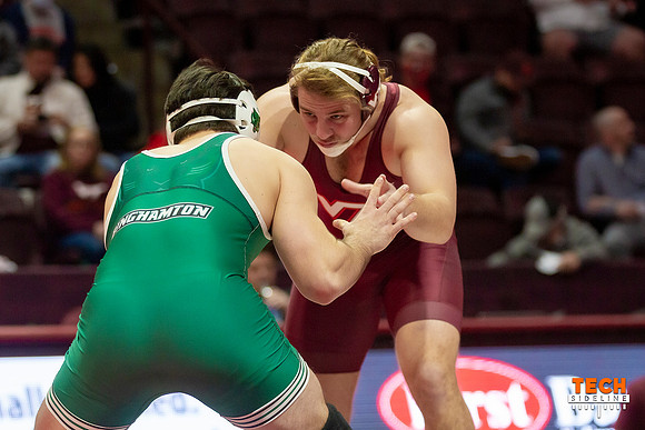2022.01.09. WRE. Binghamton (Bearcats) at Va Tech (Hokies).