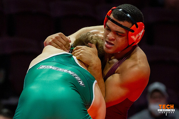 2022.01.09. WRE. Binghamton (Bearcats) at Va Tech (Hokies).