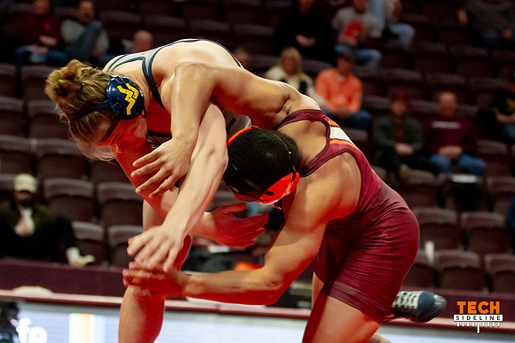 2022.01.09. WRE. West Virginia (Mountaineers, WVU) at Va Tech (H