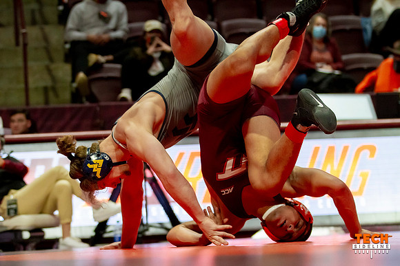 2022.01.09. WRE. West Virginia (Mountaineers, WVU) at Va Tech (H