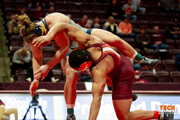 2022.01.09. WRE. West Virginia (Mountaineers, WVU) at Va Tech (H