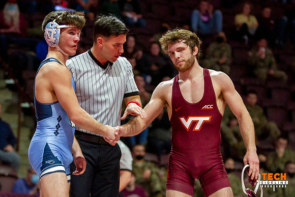 2022.02.11. WRE. UNC (Tar Heels) at Va Tech (Hokies).