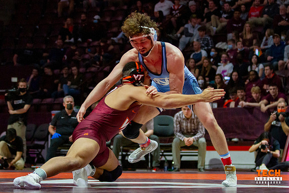 2022.02.11. WRE. UNC (Tar Heels) at Va Tech (Hokies).