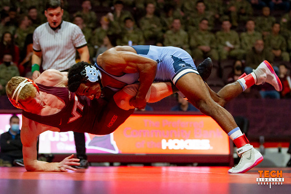 2022.02.11. WRE. UNC (Tar Heels) at Va Tech (Hokies).
