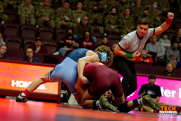 2022.02.11. WRE. UNC (Tar Heels) at Va Tech (Hokies).