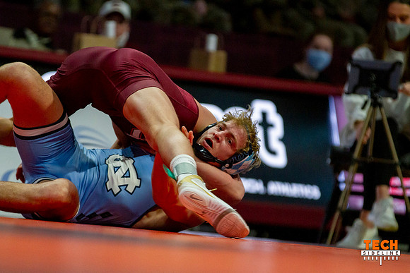 2022.02.11. WRE. UNC (Tar Heels) at Va Tech (Hokies).