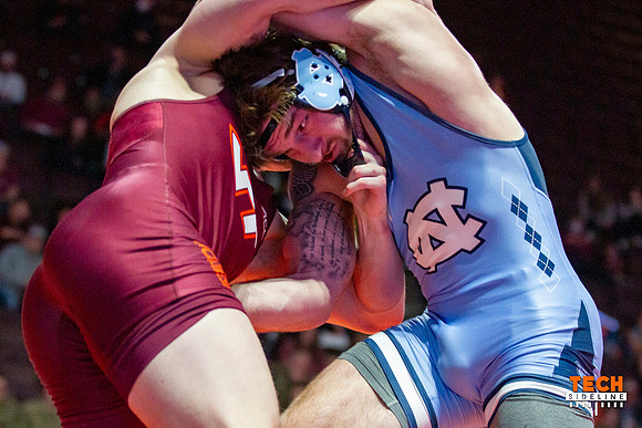 2022.02.11. WRE. UNC (Tar Heels) at Va Tech (Hokies).