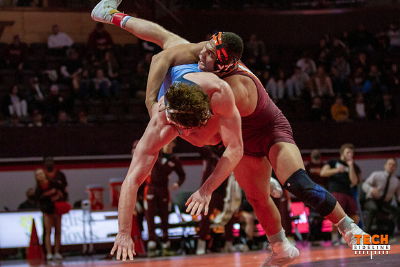 2022.02.11. WRE. UNC (Tar Heels) at Va Tech (Hokies).