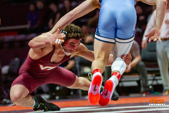 2022.02.11. WRE. UNC (Tar Heels) at Va Tech (Hokies).