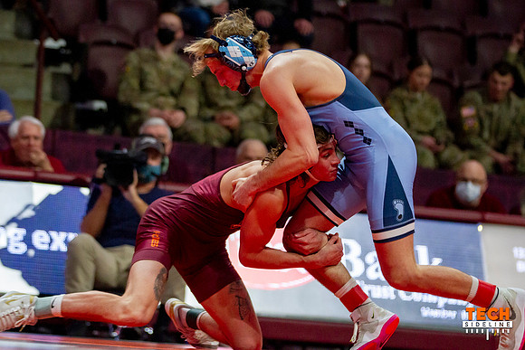 2022.02.11. WRE. UNC (Tar Heels) at Va Tech (Hokies).