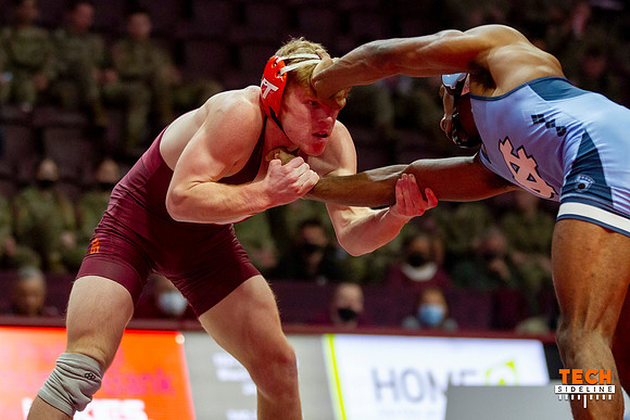2022.02.11. WRE. UNC (Tar Heels) at Va Tech (Hokies).