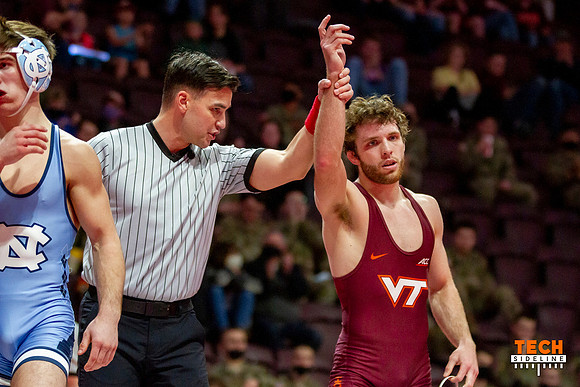 2022.02.11. WRE. UNC (Tar Heels) at Va Tech (Hokies).
