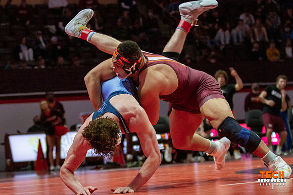 2022.02.11. WRE. UNC (Tar Heels) at Va Tech (Hokies).