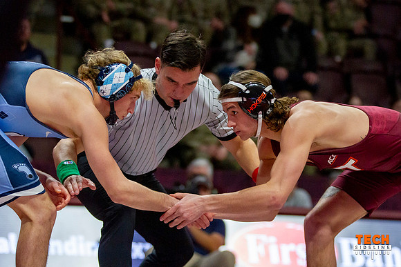 2022.02.11. WRE. UNC (Tar Heels) at Va Tech (Hokies).