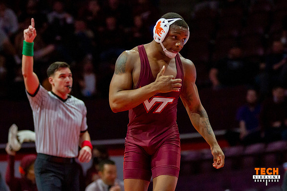 2022.02.11. WRE. UNC (Tar Heels) at Va Tech (Hokies).