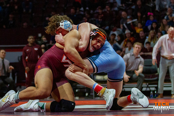 2022.02.11. WRE. UNC (Tar Heels) at Va Tech (Hokies).