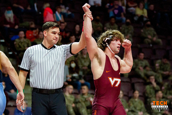 2022.02.11. WRE. UNC (Tar Heels) at Va Tech (Hokies).