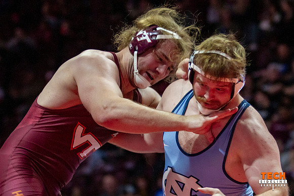 2022.02.11. WRE. UNC (Tar Heels) at Va Tech (Hokies).