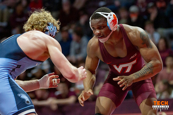 2022.02.11. WRE. UNC (Tar Heels) at Va Tech (Hokies).