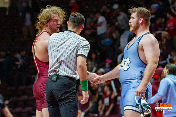 2022.02.11. WRE. UNC (Tar Heels) at Va Tech (Hokies).