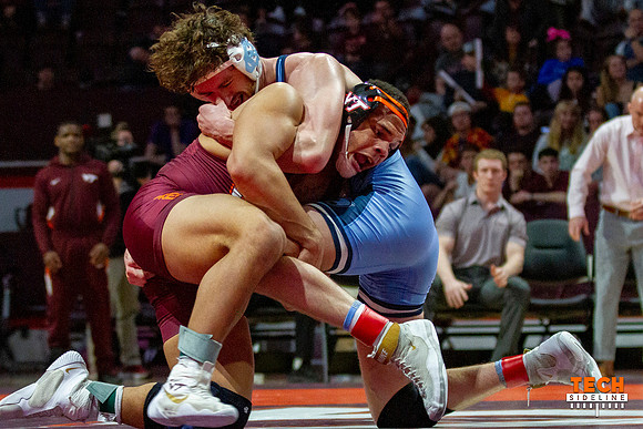 2022.02.11. WRE. UNC (Tar Heels) at Va Tech (Hokies).