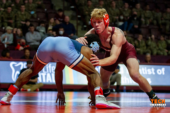 2022.02.11. WRE. UNC (Tar Heels) at Va Tech (Hokies).
