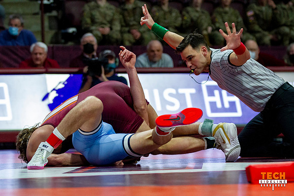 2022.02.11. WRE. UNC (Tar Heels) at Va Tech (Hokies).