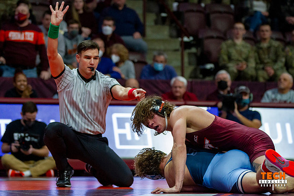 2022.02.11. WRE. UNC (Tar Heels) at Va Tech (Hokies).