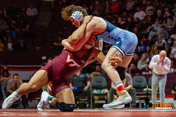 2022.02.11. WRE. UNC (Tar Heels) at Va Tech (Hokies).