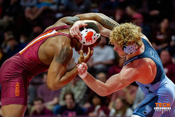 2022.02.11. WRE. UNC (Tar Heels) at Va Tech (Hokies).