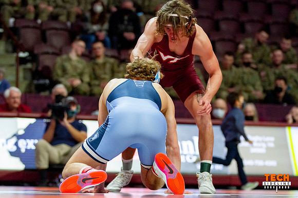 2022.02.11. WRE. UNC (Tar Heels) at Va Tech (Hokies).
