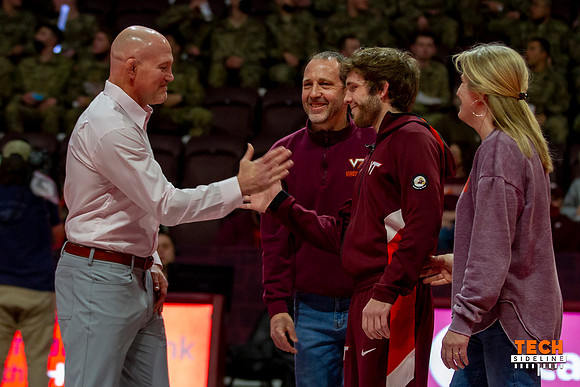 2022.02.11. WRE. UNC (Tar Heels) at Va Tech (Hokies).