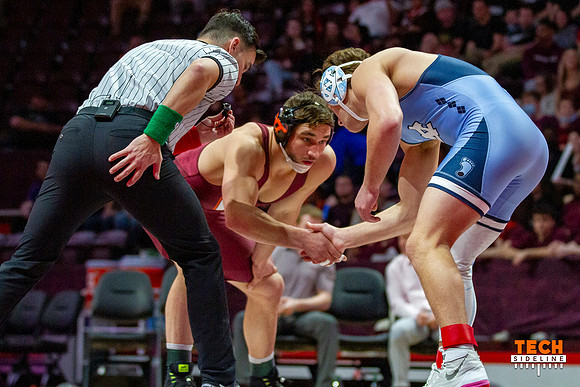 2022.02.11. WRE. UNC (Tar Heels) at Va Tech (Hokies).
